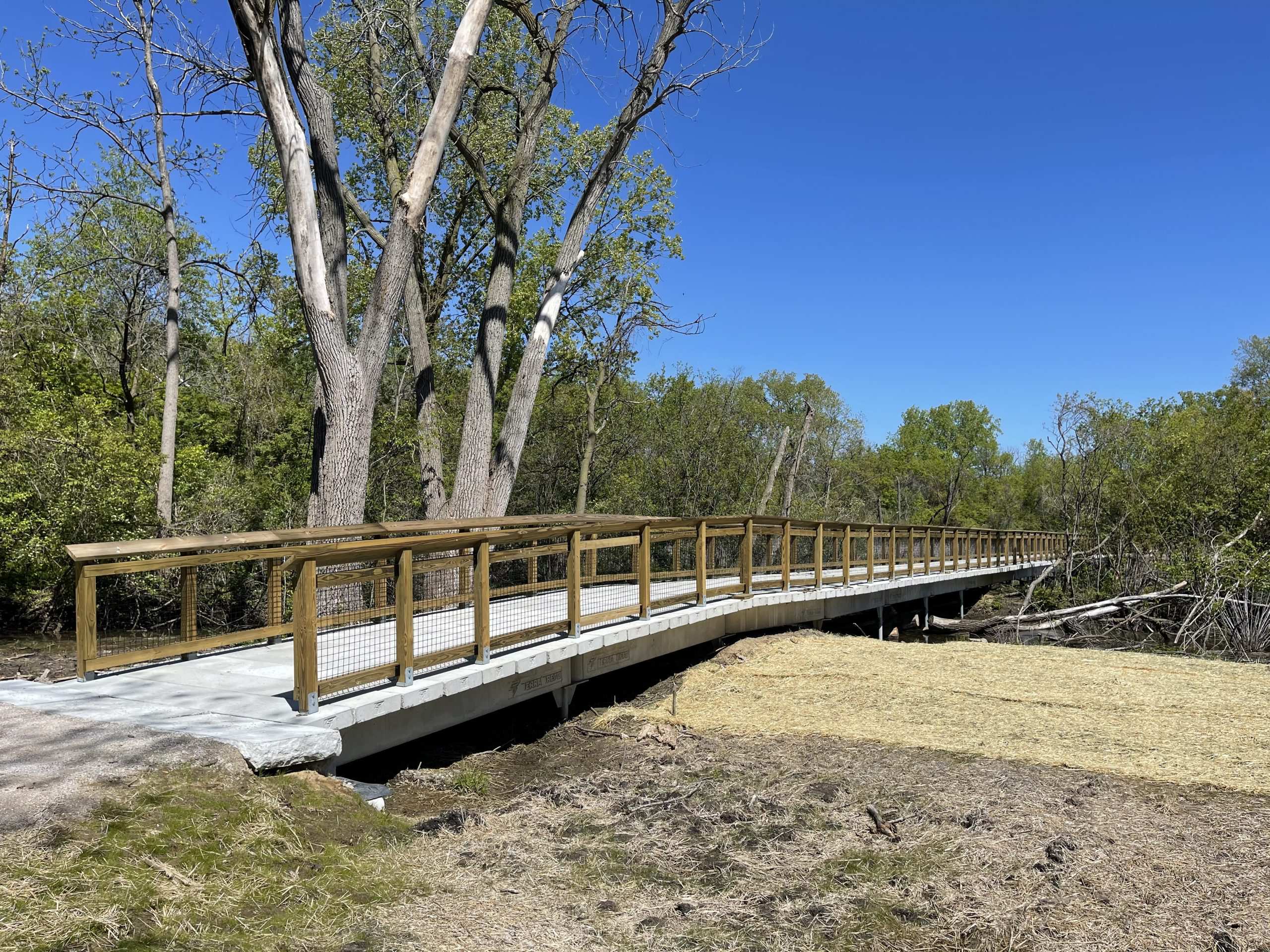 Bridge boardwalk system